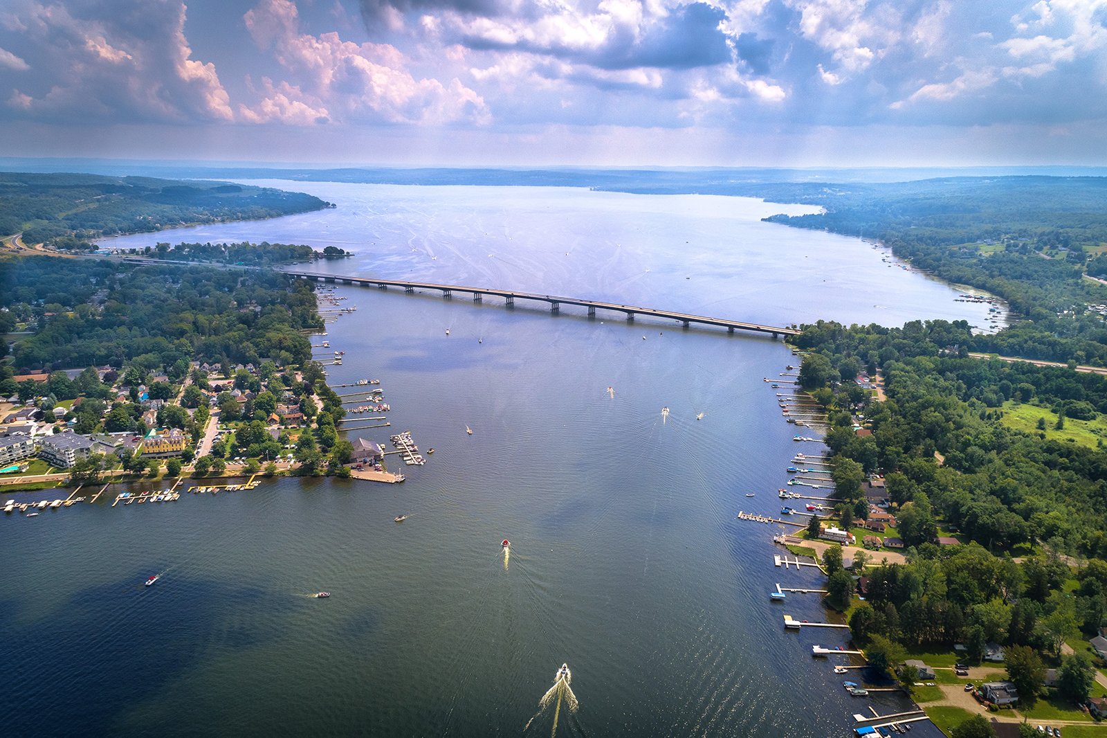 Aerial of Chautauqua Lake