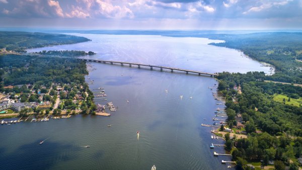 Aerial of Chautauqua Lake