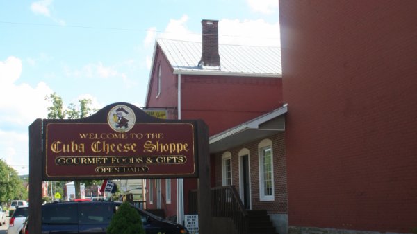 Cuba Cheese Shoppe Sign & building